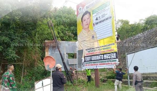 Masa Tenang, Bawaslu Bangkep Pastikan Tidak ada APK yang Terpasang