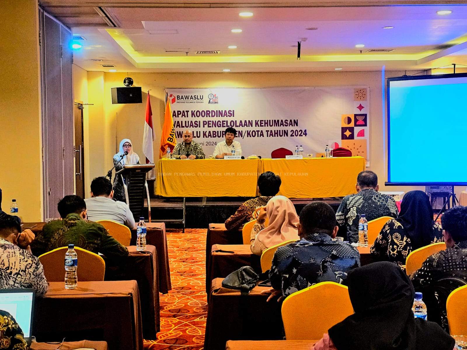 Rakor Evaluasi Pengelolaan Kehumasan Bawaslu Kabupaten/Kota Tahun 2024