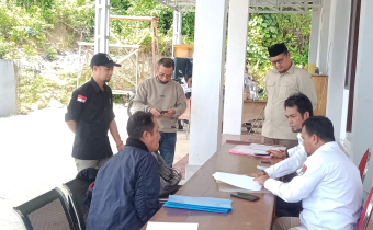 Bawaslu Bangkep Awasi Langsung Pedaftaran dan Penerimaan Berkas Administrasi  Calon PPK Pada Pemilihan Serentak Tahun 2024