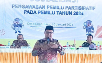 Sosialisasi di Desa Kampung Baru, Muslim Ingatkan Peran Masyarakat Sangat Penting