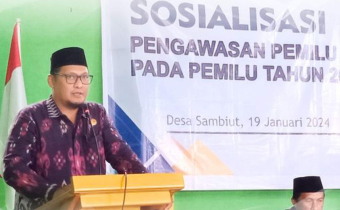 Gelar Sosialisasi Pengawasan Pemilu Partispatif, Muslim Ajak Masyarakat Aktif Awasi Tahapan Pemilu 2024