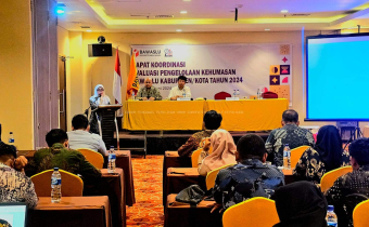Rakor Evaluasi Pengelolaan Kehumasan Bawaslu Kabupaten/Kota Tahun 2024